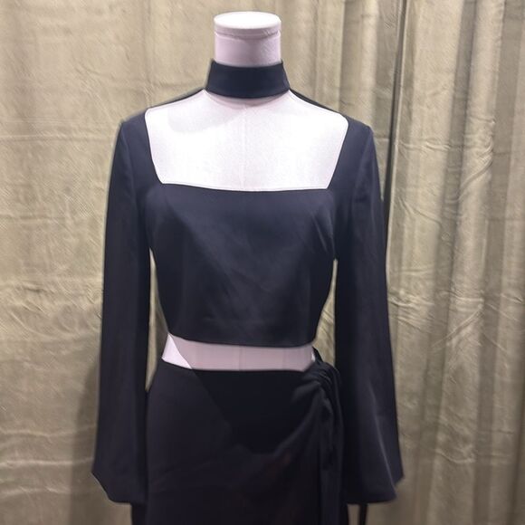 NWT Cinq a Sept Elegant Black Women's crop Top, US4 - Picture 4 of 10